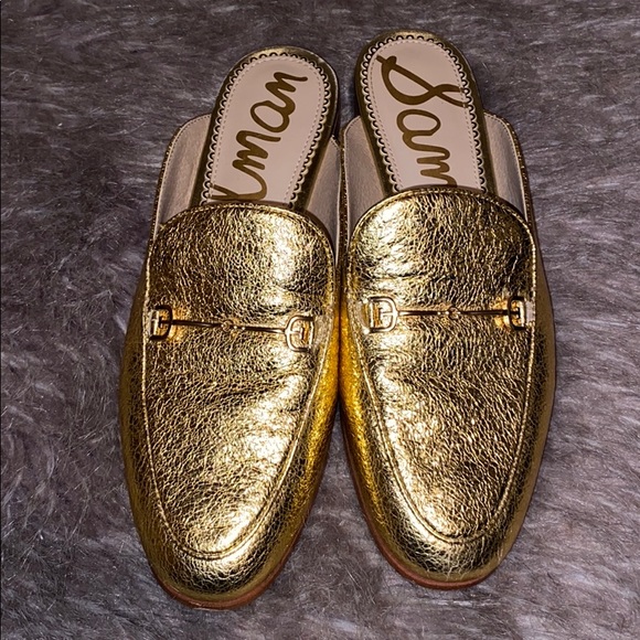 Sam Edelman Shoes - Sam Edelman Gold mules